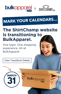 Transition to Bulkapparel now!